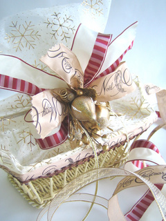 クリスマスバスケットDeco